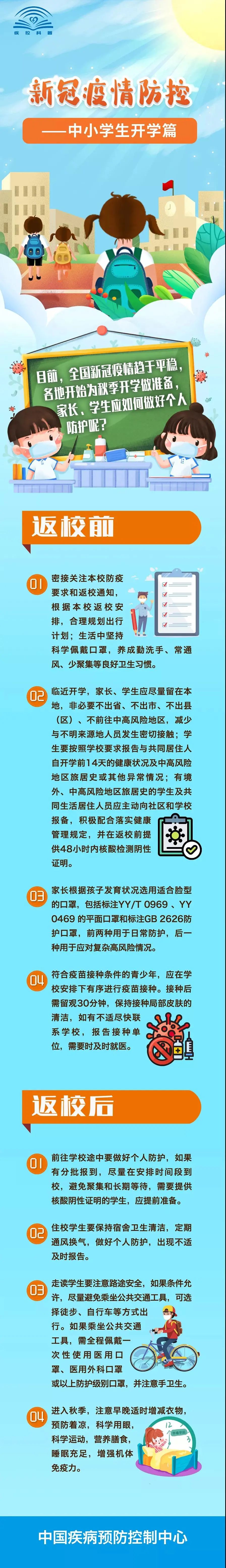 新冠疫情防控——中小学生开学篇