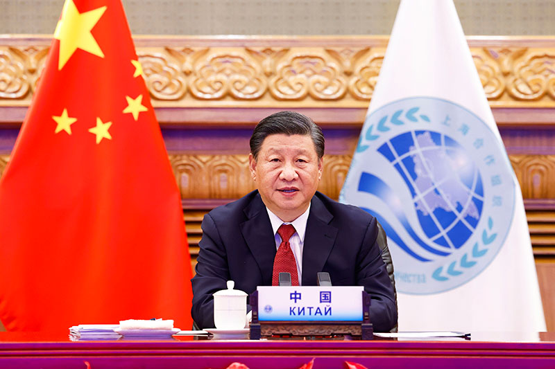习近平出席上海合作组织成员国元首理事会第二十一次会议并发表重要讲话