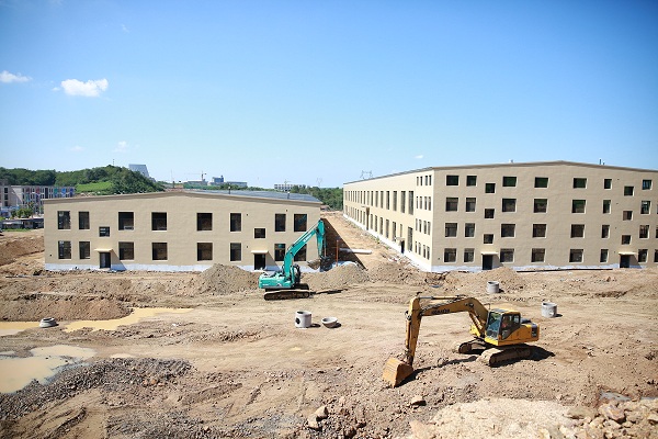 沃德玛克项目一期主体建设已经完工