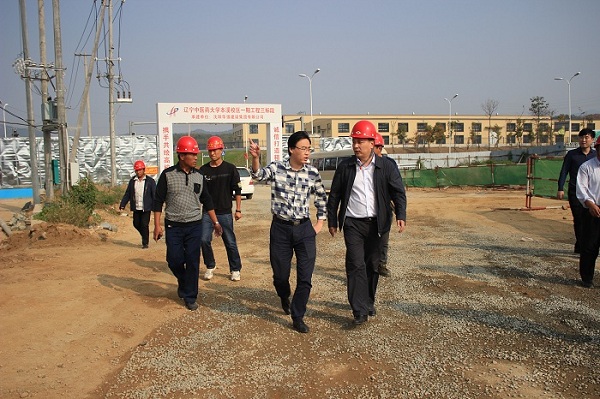 高新区领导节日里深入工地服务项目建设